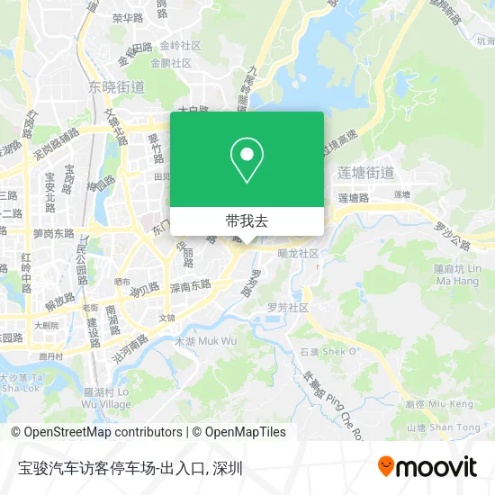 宝骏汽车访客停车场-出入口地图