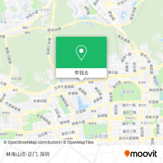 林海山庄-正门地图