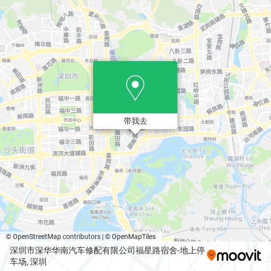 深圳市深华华南汽车修配有限公司福星路宿舍-地上停车场地图