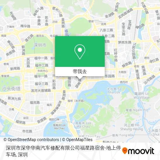 深圳市深华华南汽车修配有限公司福星路宿舍-地上停车场地图