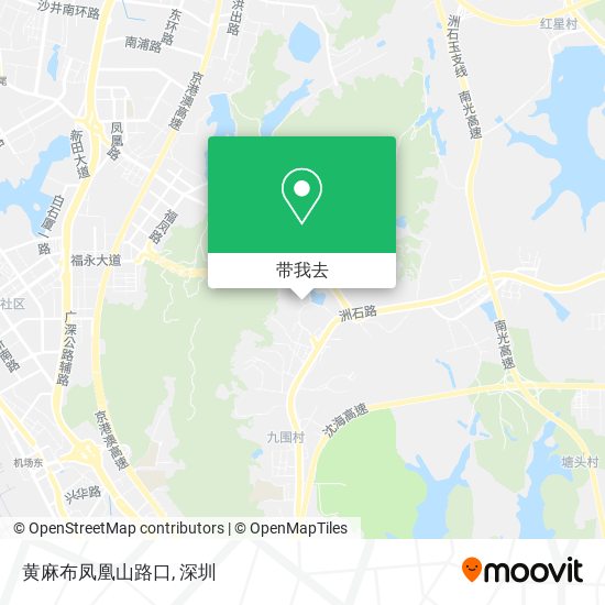 黄麻布凤凰山路口地图