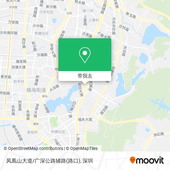 凤凰山大道/广深公路辅路(路口)地图