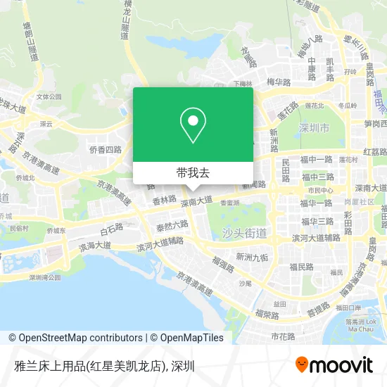 雅兰床上用品(红星美凯龙店)地图