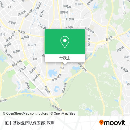 恒中基物业南坑保安部地图
