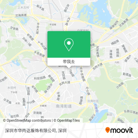 深圳市华尚达服饰有限公司地图