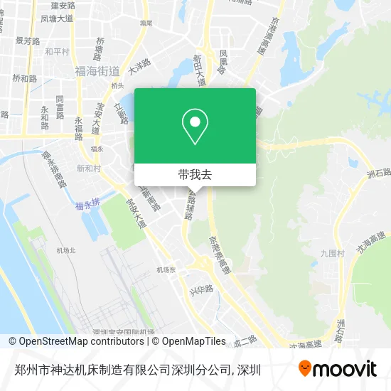 郑州市神达机床制造有限公司深圳分公司地图