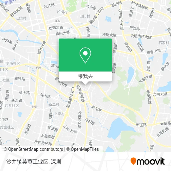 沙井镇芙蓉工业区地图