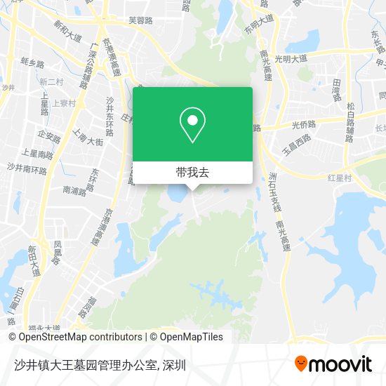 沙井镇大王墓园管理办公室地图