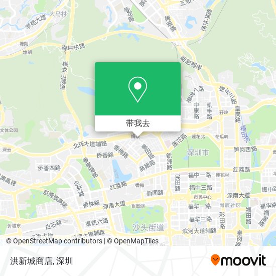 洪新城商店地图