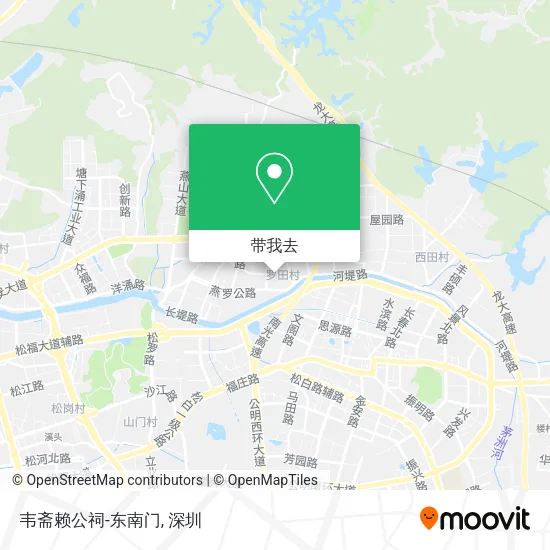 韦斋赖公祠-东南门地图