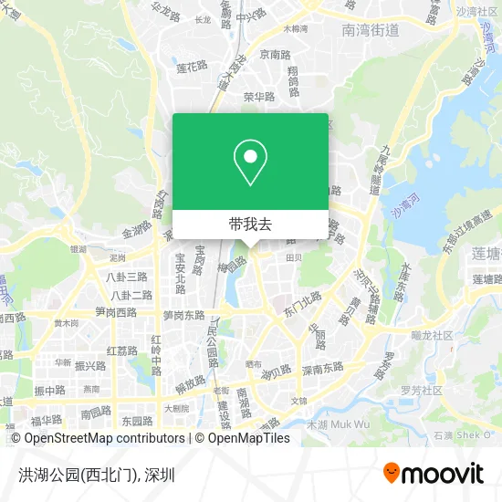 洪湖公园(西北门)地图
