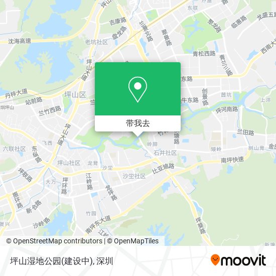 坪山湿地公园(建设中)地图