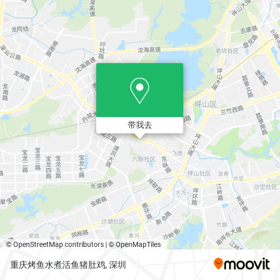 重庆烤鱼水煮活鱼猪肚鸡地图