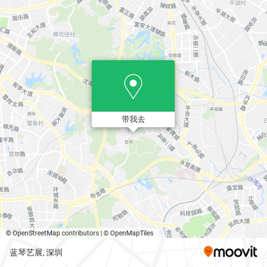 蓝琴艺展地图