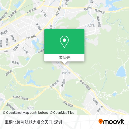 宝桐北路与航城大道交叉口地图