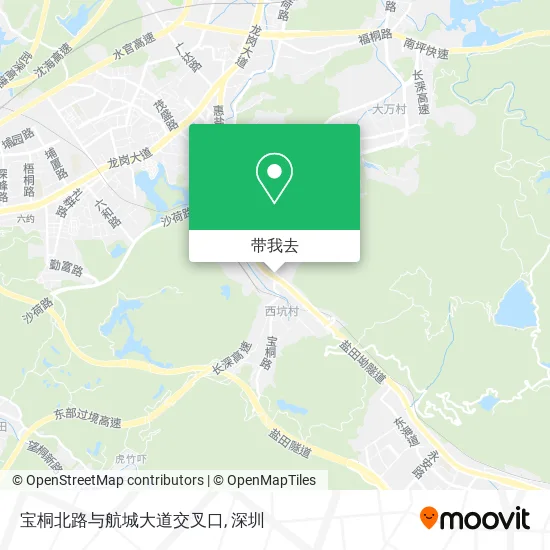 宝桐北路与航城大道交叉口地图