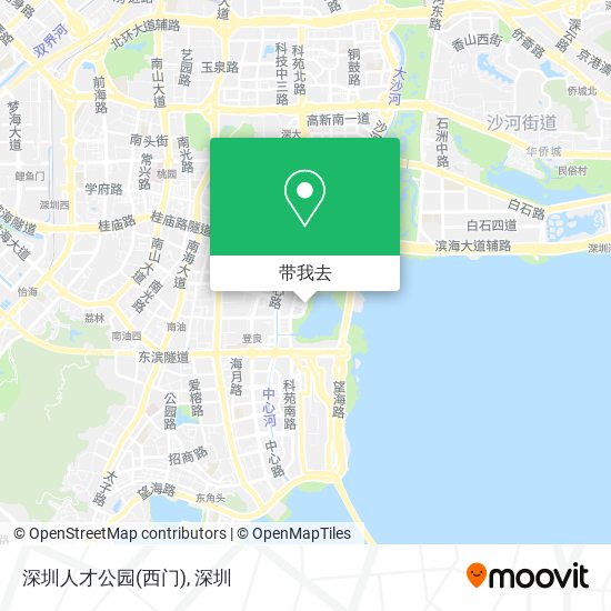 深圳人才公园(西门)地图