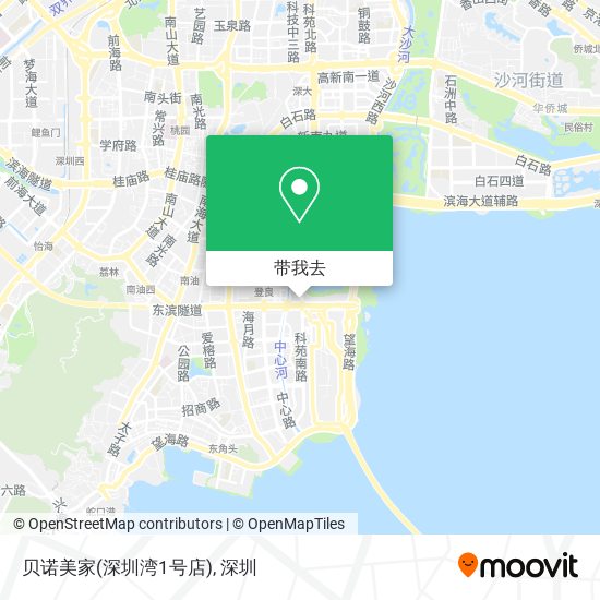 贝诺美家(深圳湾1号店)地图