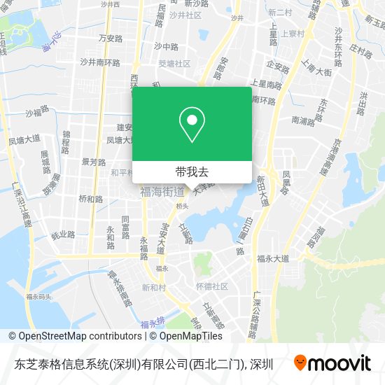 东芝泰格信息系统(深圳)有限公司(西北二门)地图