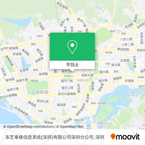 东芝泰格信息系统(深圳)有限公司深圳分公司地图