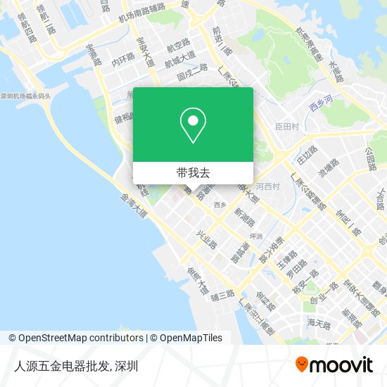 人源五金电器批发地图