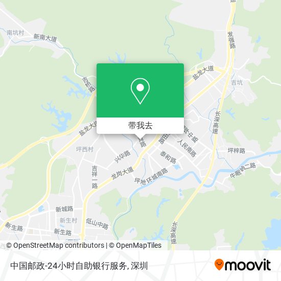 中国邮政-24小时自助银行服务地图