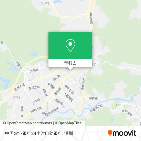 中国农业银行24小时自助银行地图