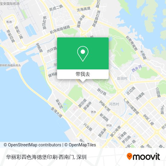 华丽彩四色海德堡印刷-西南门地图