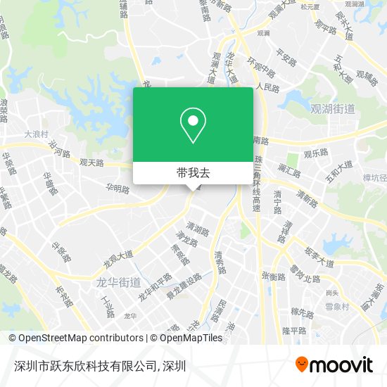 深圳市跃东欣科技有限公司地图