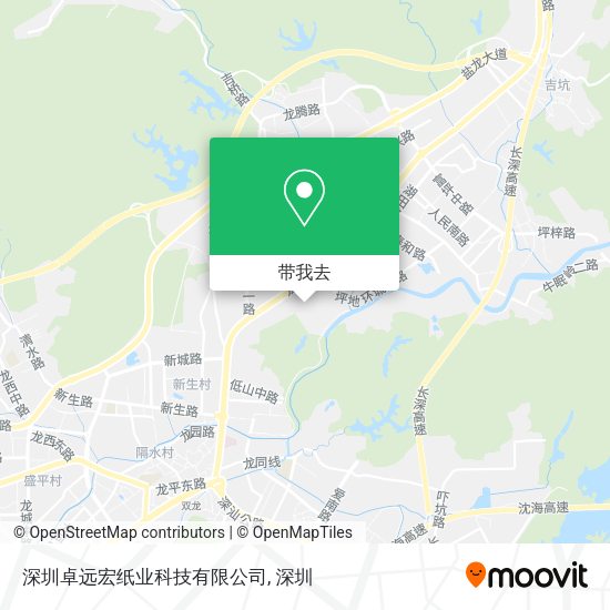 深圳卓远宏纸业科技有限公司地图