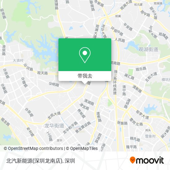北汽新能源(深圳龙南店)地图