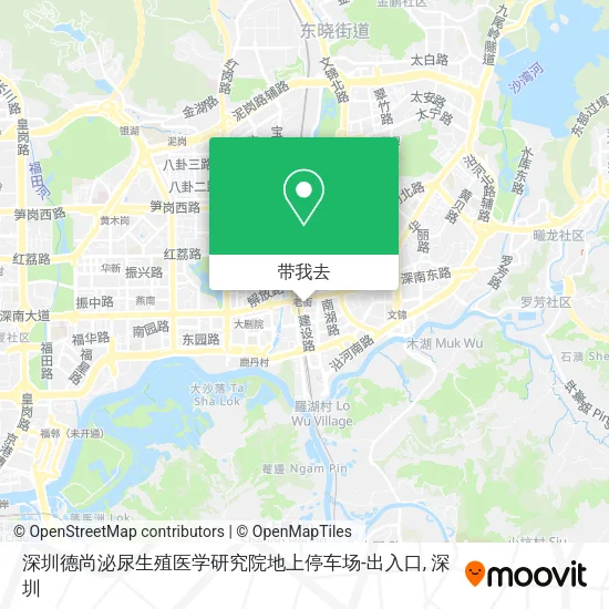 深圳德尚泌尿生殖医学研究院地上停车场-出入口地图