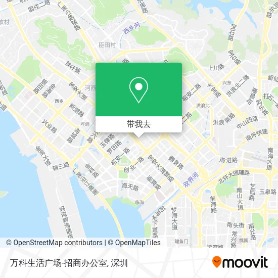万科生活广场-招商办公室地图
