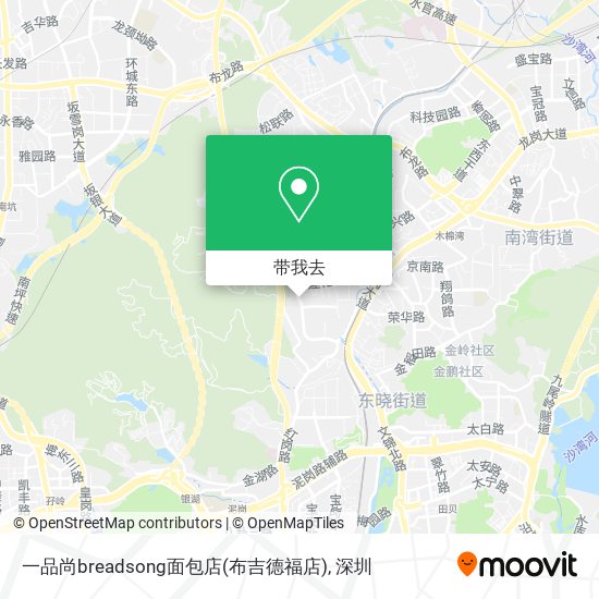 一品尚breadsong面包店(布吉德福店)地图