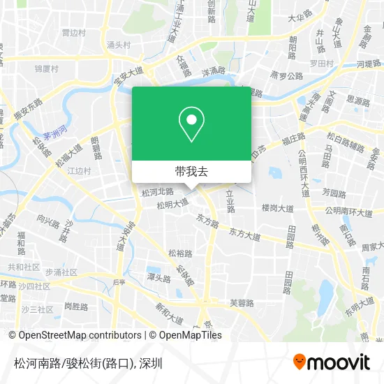 松河南路/骏松街(路口)地图