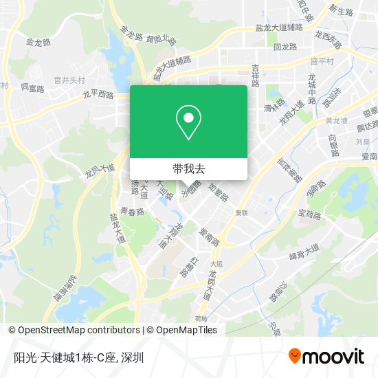 阳光·天健城1栋-C座地图