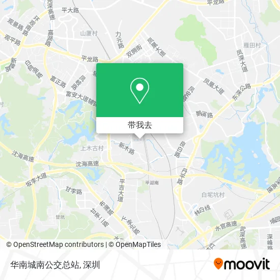 华南城南公交总站地图