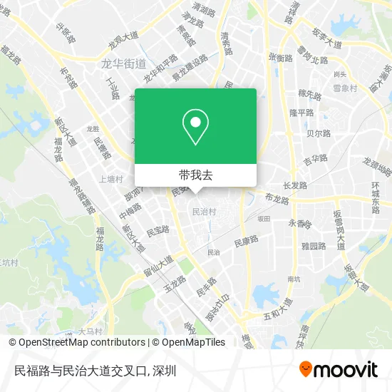 民福路与民治大道交叉口地图