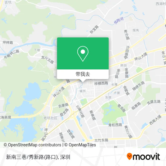 新南三巷/秀新路(路口)地图