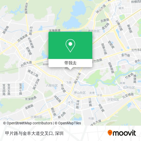 甲片路与金丰大道交叉口地图