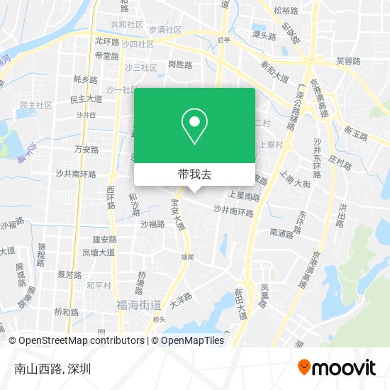 南山西路地图
