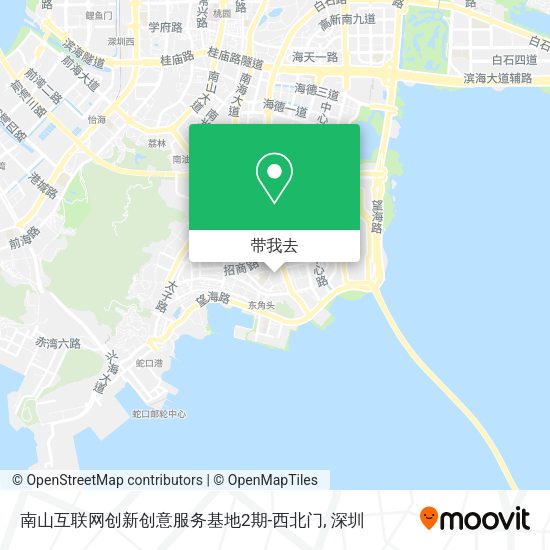 南山互联网创新创意服务基地2期-西北门地图