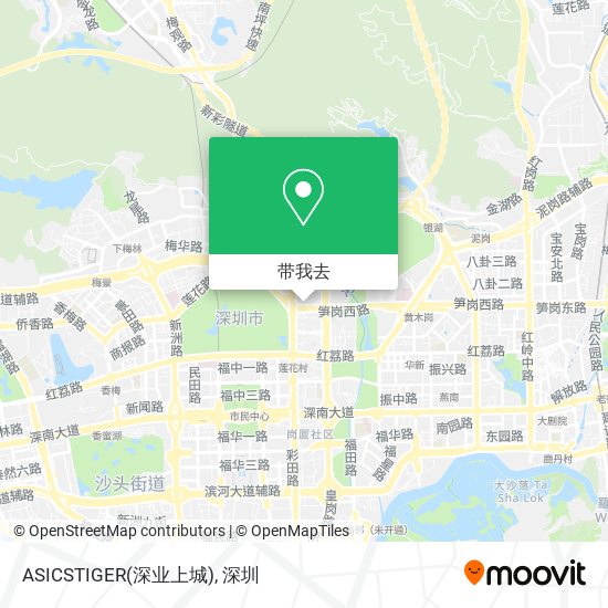 ASICSTIGER(深业上城)地图