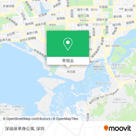 深福保单身公寓地图