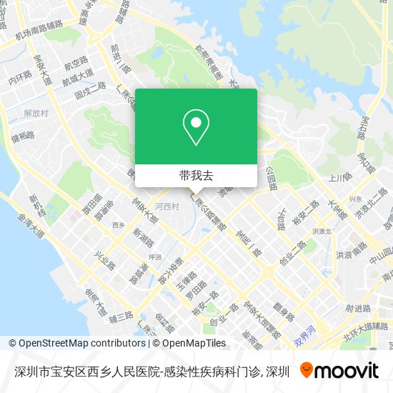 深圳市宝安区西乡人民医院-感染性疾病科门诊地图