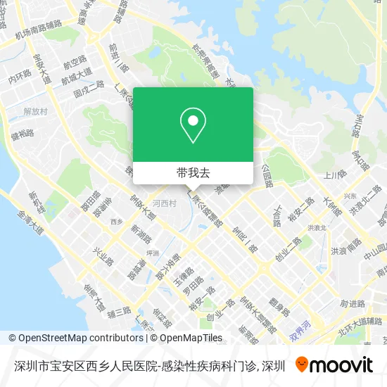 深圳市宝安区西乡人民医院-感染性疾病科门诊地图