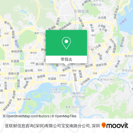 亚联财信息咨询(深圳)有限公司宝安南路分公司地图