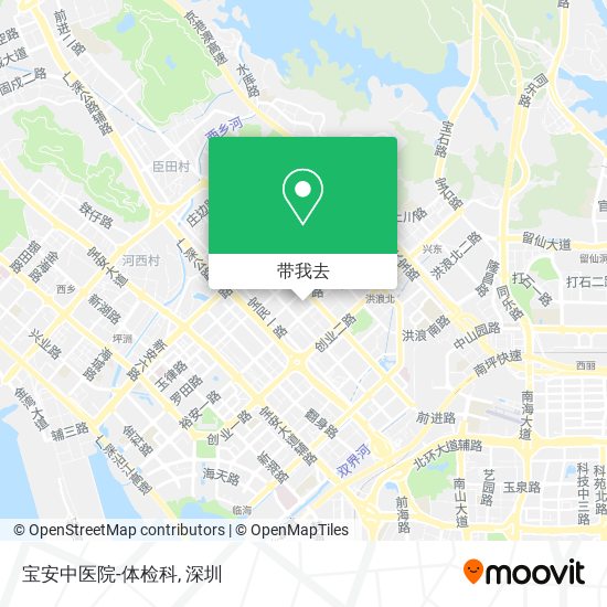 宝安中医院-体检科地图