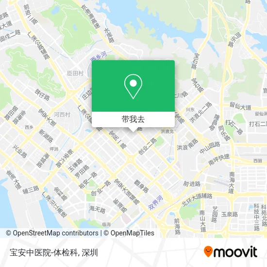宝安中医院-体检科地图