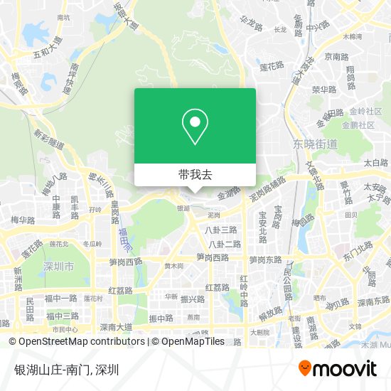 银湖山庄-南门地图